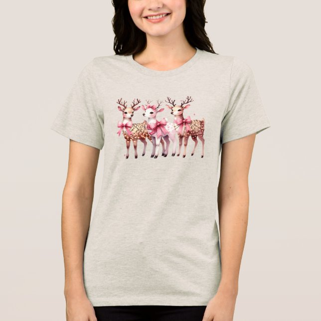 Camiseta de Natal para mulheres no feriado (Frente)