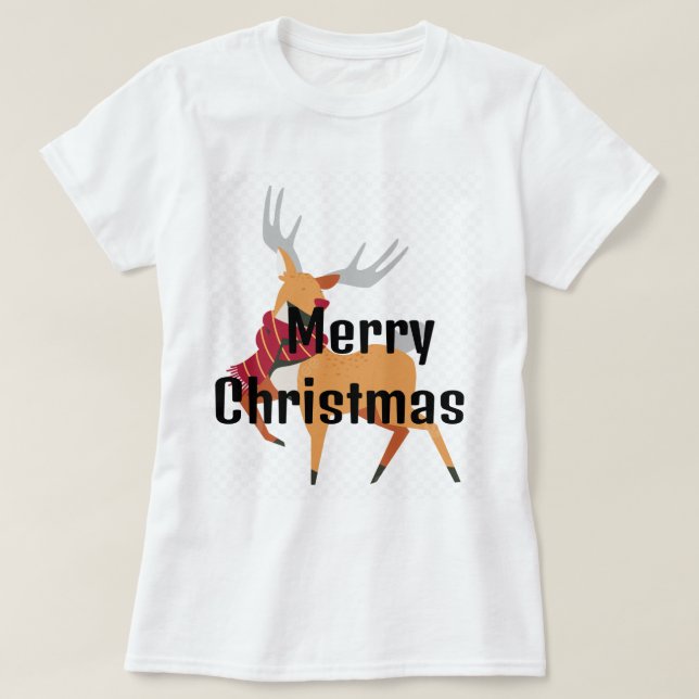 Camiseta de Natal para raparigas:T-Shirt (Frente do Design)