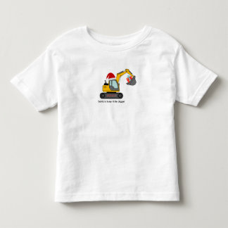 Camiseta de Natal para Todler Escavadeira do Papai