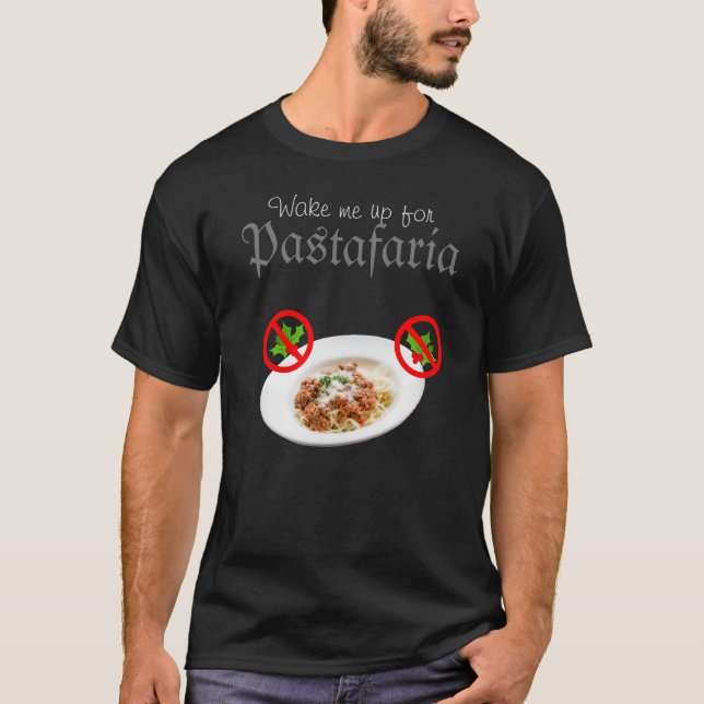 Camiseta de Natal Pastafária (Frente)