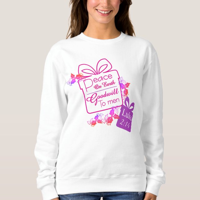 Camiseta de Natal Paz na Terra Boa Vontade (Frente)