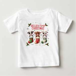 Camiseta de Natal Personalizada do Primeiro Boi do