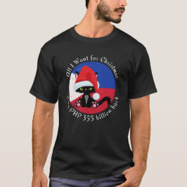 Camiseta de Natal PHP 355 Bilhões Filipinas 