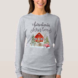 Camiseta de Natal Rustic Holiday Farmhouse