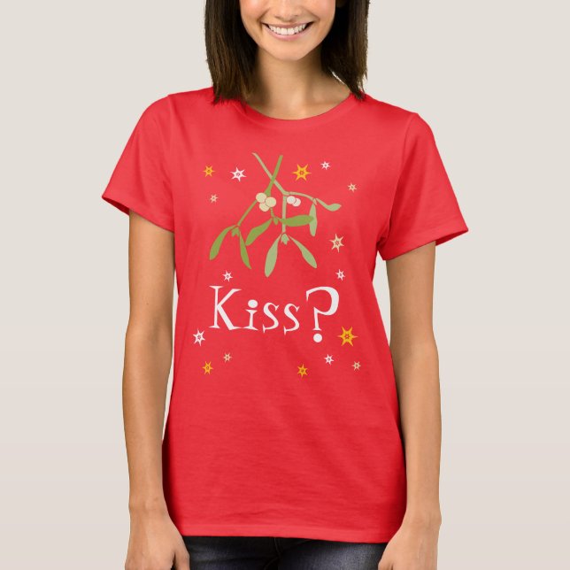 Camiseta de natal vermelha de mistério (Frente)