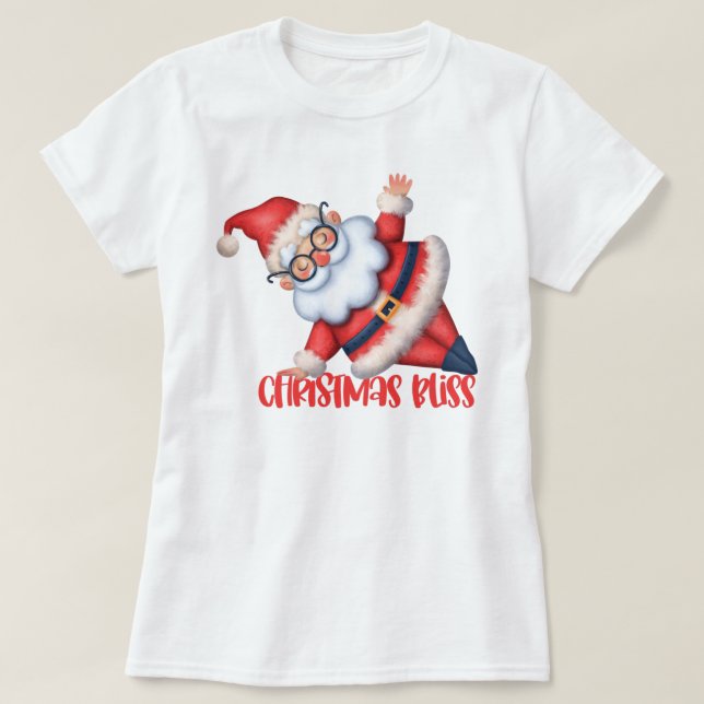 Camiseta de Natal Zen Papai Noel (Frente do Design)
