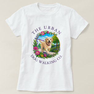 Camiseta de Negócio de Passeio de Cães com Labrado