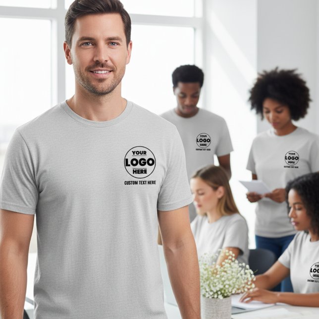 Camiseta de Negócios com Logotipo Personalizado |  (Custom Logo Business T-Shirt | Simple Branded Tee)