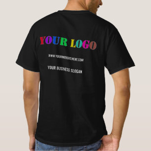 Camiseta de negócios com logotipo personalizado da