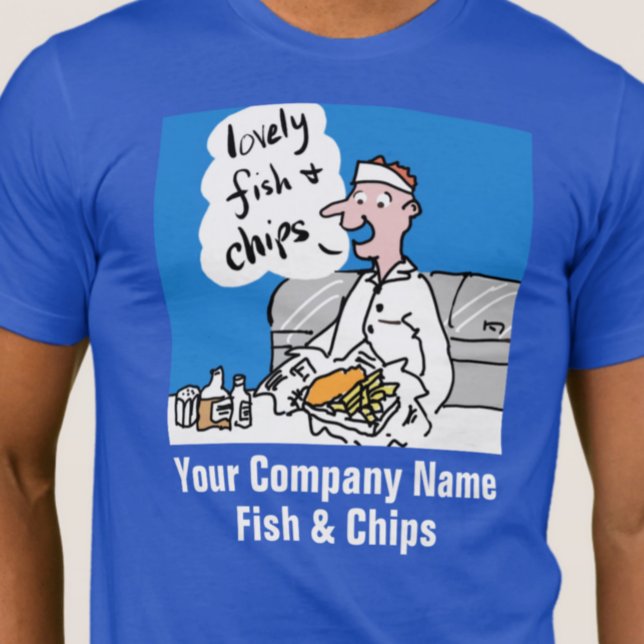 Camiseta de Negócios de Peixe e Frita (Criador carregado)