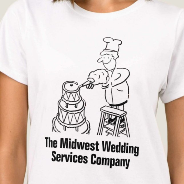 Camiseta de negócios de serviços de casamento dive (Criador carregado)