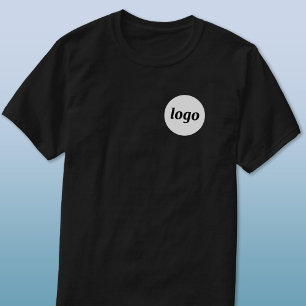 Camiseta de negócios promocional com brasão de log