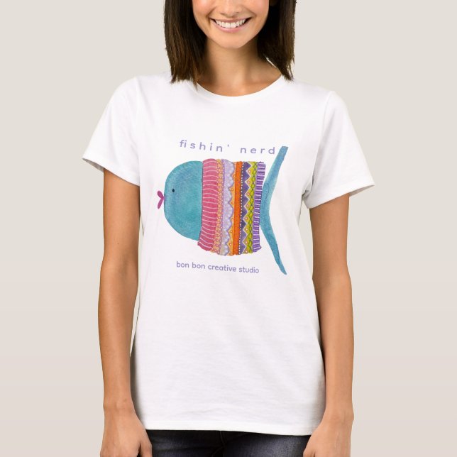 Camiseta de Nerd Pescador (Frente)