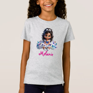 Camiseta de niña personalizada con nombre 