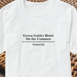 Camiseta de Nome do Hotel ou Restaurante