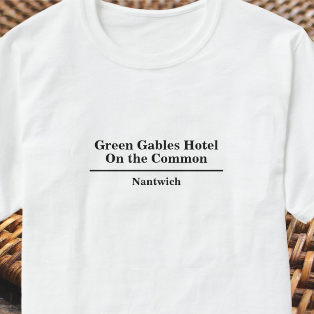 Camiseta de Nome do Hotel ou Restaurante (Criador carregado)