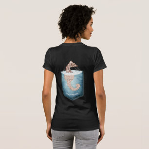 Camiseta de nome personalizado Pocket Seacavalo
