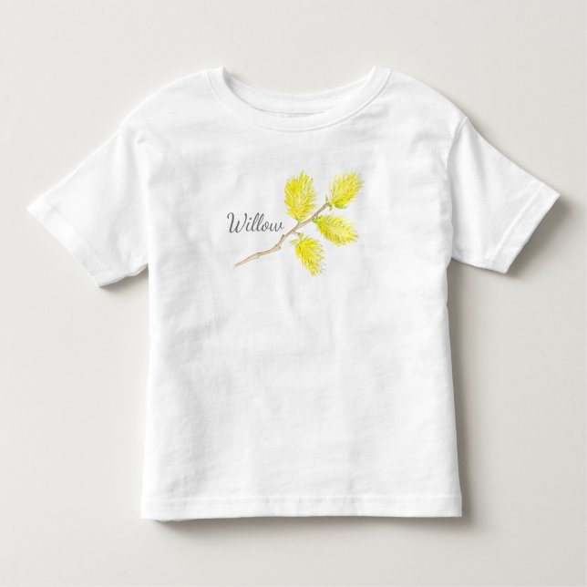 Camiseta de nomes de arte amarelo selvagem (Frente)