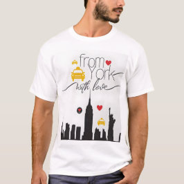 Camiseta De Nova Iorque, com amor - Cidade dos Sonhos de Fu