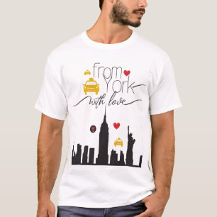 Camiseta De Nova Iorque, com amor - Clássica Black Edition