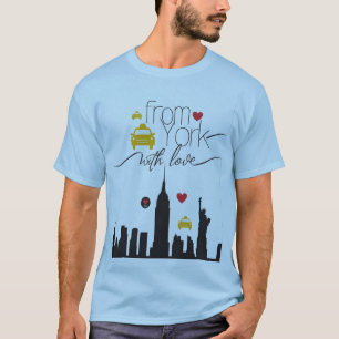 Camiseta De Nova Iorque, com amor - Pulso de Cidade