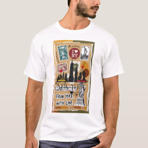 Camiseta De Nova Iorque, com amor - sonhos de Grafite