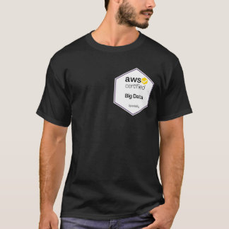 Camiseta de NUVEM DE LOGOTIPO DE ESPECIALIDADE DE DADOS GRA