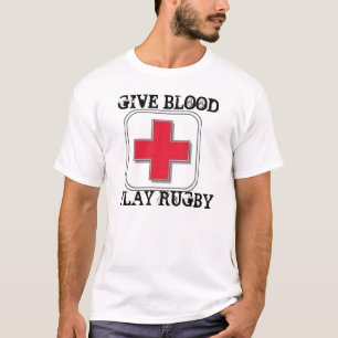 CAMISETA DÊ O SANGUE, RUGBY DO JOGO