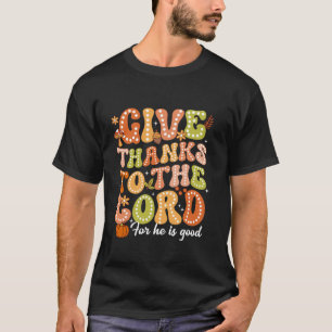 Camiseta Dê Obrigados Ao Senhor Jesus Christian Thanksgivi