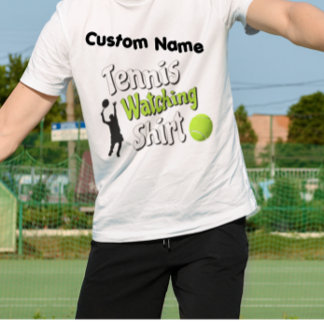 Camiseta de Observação de Tênis do [NOME]