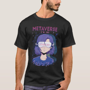 Camiseta de óculos de realidade virtual de menina