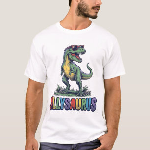 Camiseta de óculos de sol de dinossauro Allysaurus