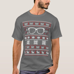 Camiseta de óculos de sol suéter feio de optometri