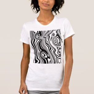 Camiseta de Ondas de Arte - Escolher Cor