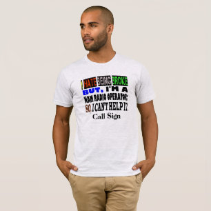 Camiseta de Operador de Rádio Amador Quebrado