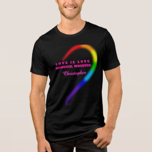 Camiseta de Orgulho de Casal com Nome Personalizad