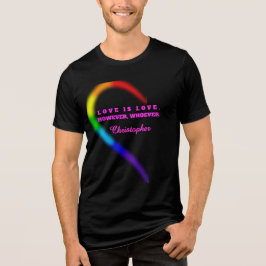 Camiseta de Orgulho de Casal com Nome Personalizad
