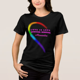 Camiseta de Orgulho de Casal com Nome Personalizad
