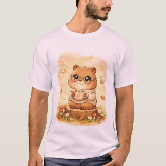 Camiseta de ouriço bebê fofo – adorável floresta