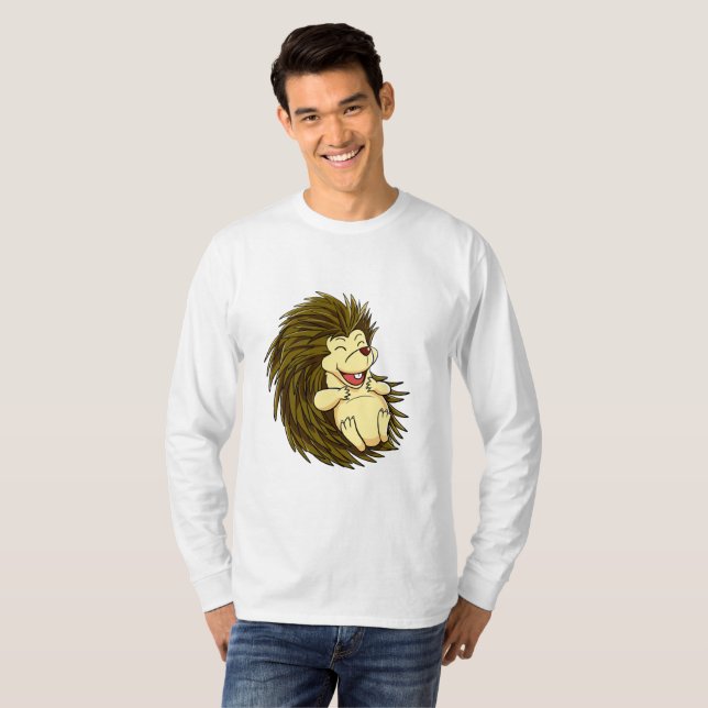 Camiseta de Ouriço Risonho (Frente Completa)