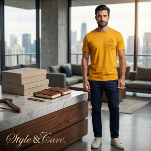 Camiseta de ouro personalizada para homens para ma