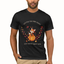 Camiseta de Outono da Abobrinha da Raposa Fofa | C