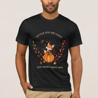 Camiseta de Outono da Abobrinha da Raposa Fofa | C
