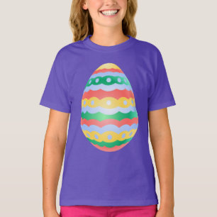 Camiseta de Ovo de Páscoa da Páscoa orgânica