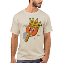 Camiseta de Paddle de Tênis de Mesa de Desenho Ani