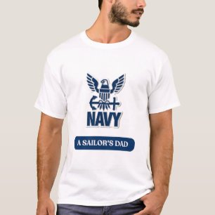Camiseta de Pai de Marinheiro da Marinha dos EUA -