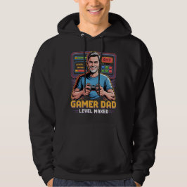 Camiseta de Pai Gamer Nível Máximo para Amantes de