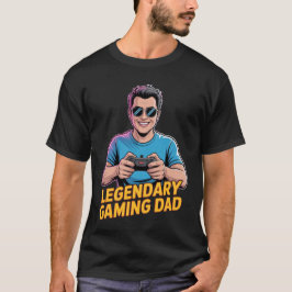 Camiseta de pai gamer Pai Gamer Lendário