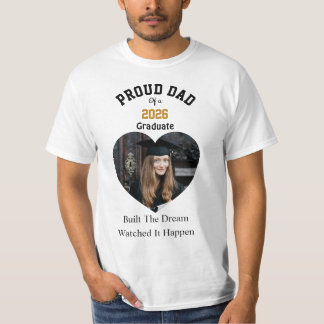 Camiseta de Pai Orgulhoso de Graduado de 2026