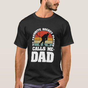 Camiseta de Pai Orgulhoso de Hockey